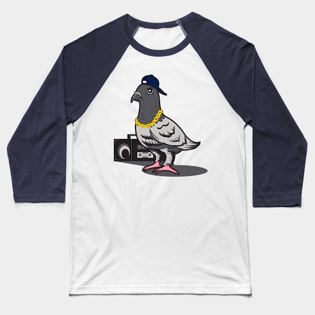Fresh Pigeon Baseball T-Shirt by Joebarondesign